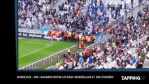 Bordeaux - OM : Bagarre entre supporters marseillais et les stadiers dans les tribunes (Vidéo)