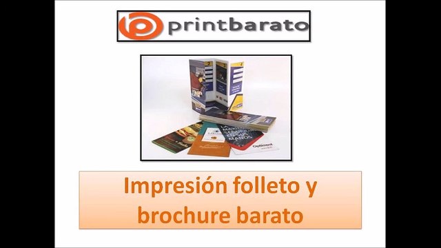 Impresión folleto y brochure barato