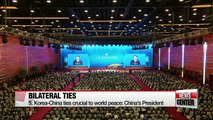 S. Korea-China ties crucial to world piece: President Xi
