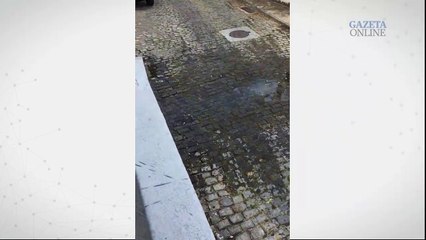 Desperdício de água em Jucutuquara, Vitória