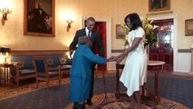 Dream come true_ woman, 106, dances with Obamasqq