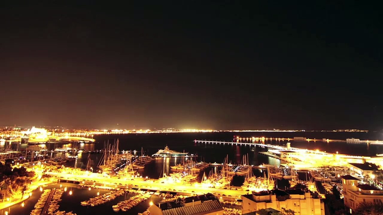 Palma (mallorca) hafen - zeitraffer