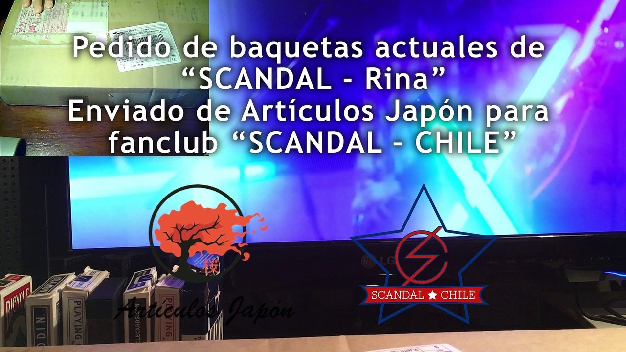 Unboxing baquetas Scandal Rina