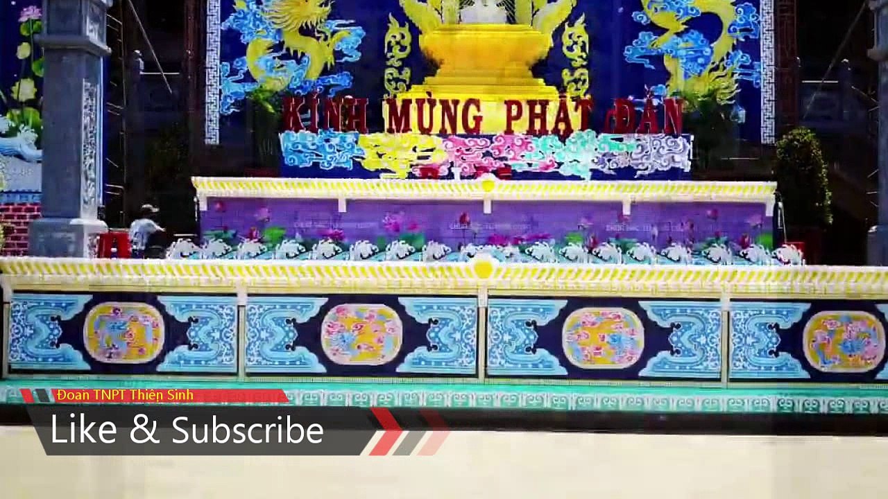 Flycam - Diễu hành xe hoa 2017 mừng Phật đản 2561