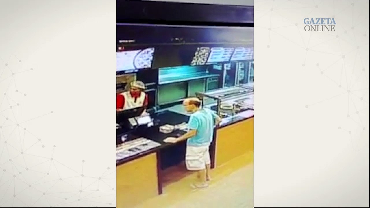 Homem furta celular em balcão de pizzaria em Vi...
