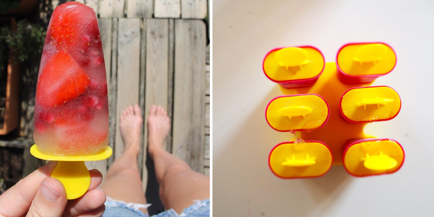 Faire une glace maison à l'eau de coco et fruits