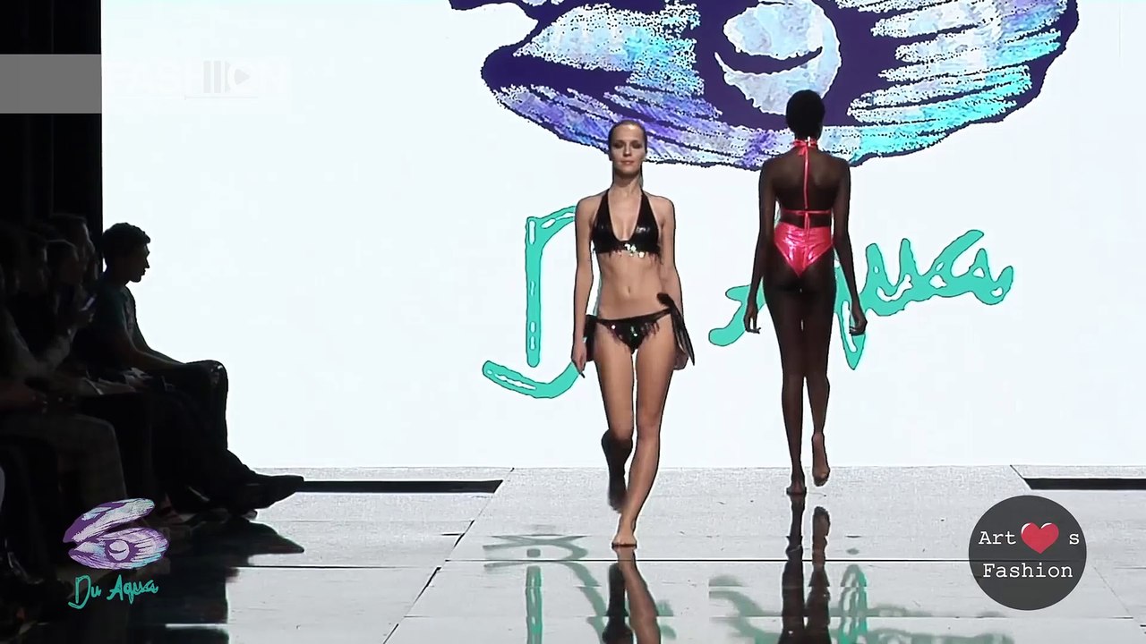 DU AQUA SWIM Los Angeles Art Hearts Fashion Spr...