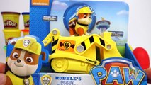 [Play-doh] Paw Patrol Toys Surprise Eggs Play Doh Bulldozer for Kids Rubble Construction Toys Play Dough