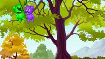 Mega Gummy Bear Giant flower Flying bears Finger Family Rhyme for Kids Funny Cartoon