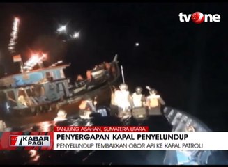 Aksi Baku Tembak Bea Cukai dan Kapal Penyelundup