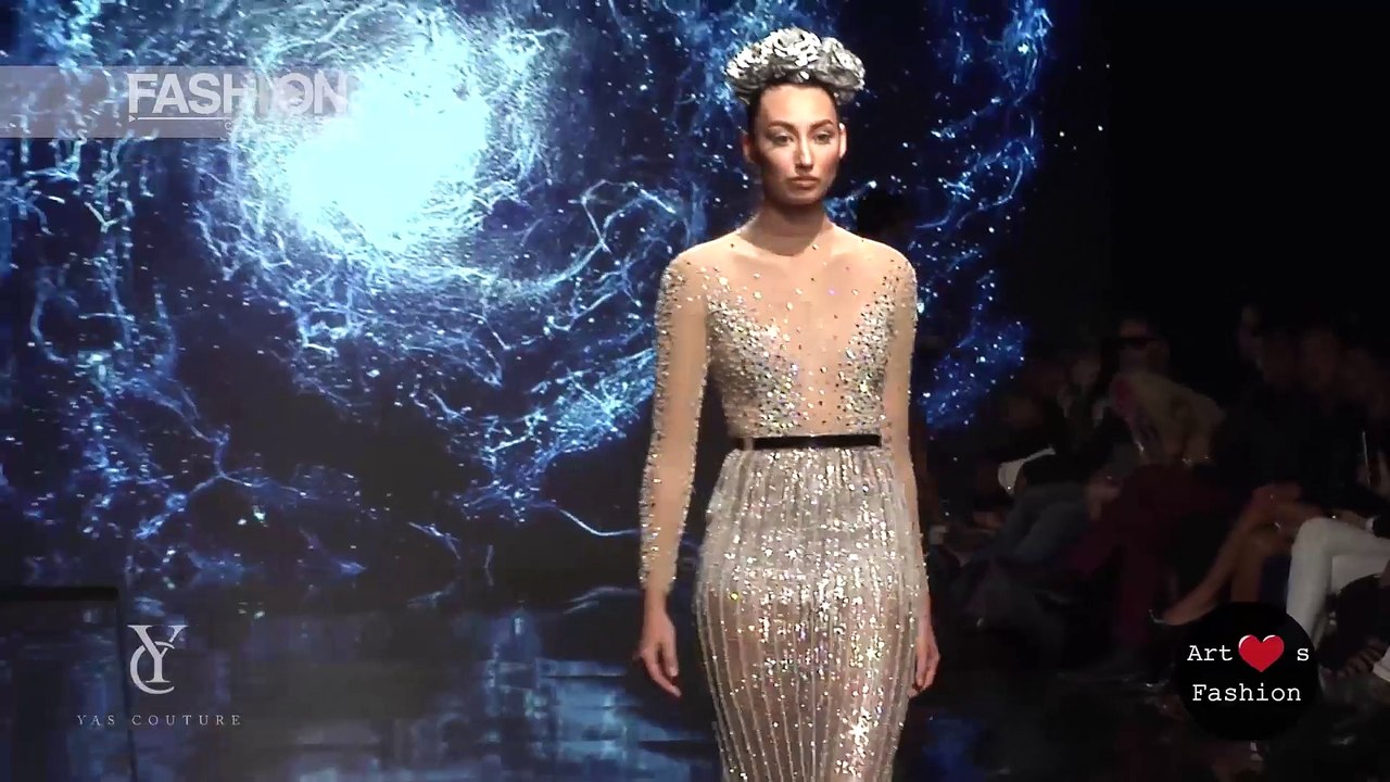 YAS COUTURE BY ELIE MADI Los Angeles Art Hearts Fashion Spring Summer 2017 Fashion Channel