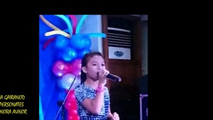 LYCA GAIRANOD - impersonates Ms. Nora Aunor (Ate Guy)