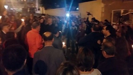 Sit-in de solidarité avec le peuple français à Casablanca