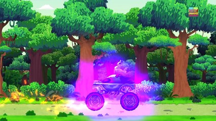 Haunted House Monster Truck | Dino VS monster truck | Dino land Part 2 | episode 30