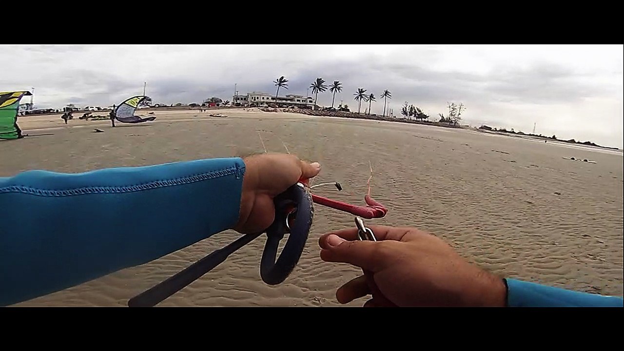 Kitesurfing session at Maputo/Mozambique