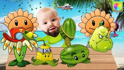 Best Learning Colors Video for Children With Baby Crying and Plants vs Zombies! FINGER FAMILY Song