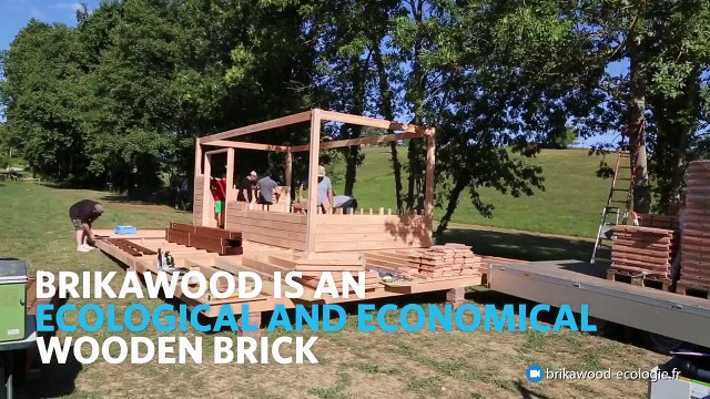 This Innovative House is Made with Giant Wooden LEGO-Style Bricks..
