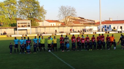 L'entrée des joueurs a Blenod, toujours un moment trés sympa pour tous