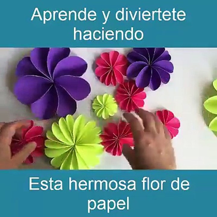 Fun and learning how to make this beautiful paper flower is very easy to do!