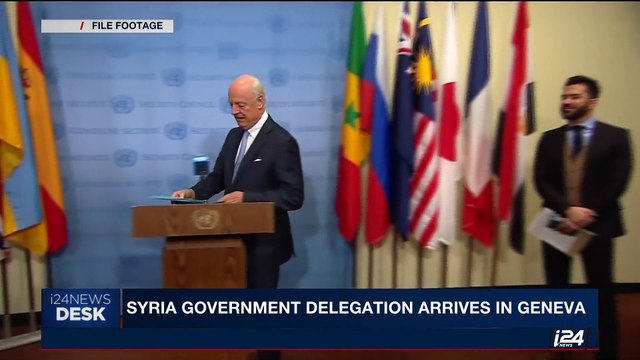 i24NEWS DESK | Syria government delegation arrives in Geneva | Monday, May 15th 2017
