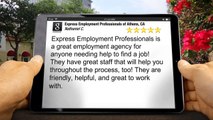Express Employment Professionals of Athens, CA |Perfect 5 Star Review by Nathaniel C.