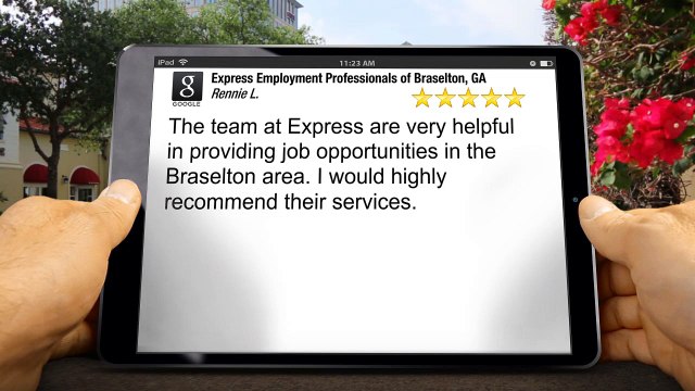 Express Employment Professionals of Braselton, GA Braselton Superb 5 Star Review by Rennie L.