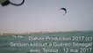 Session kitesurf à Guéréo-Sénégal avec Teresa - 12 mai 2017