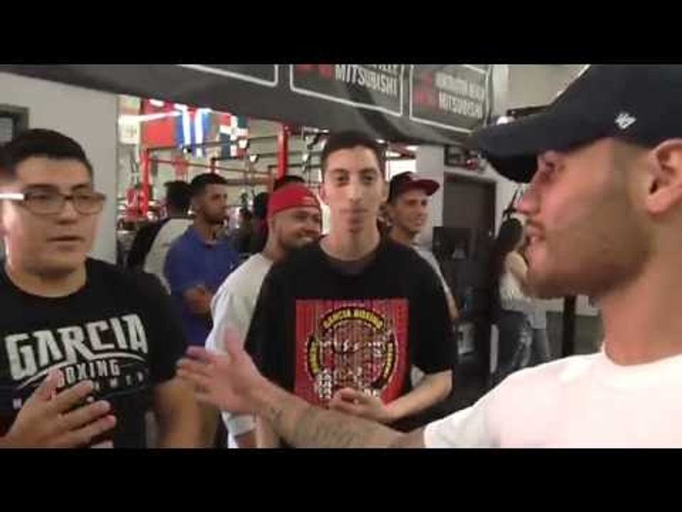 Michael Perez, Hector Tanajara, Joshua Franco came to support Mikey Garcia - EsNews Boxing