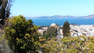Looking over San Francisco Bay to Alcatraz
