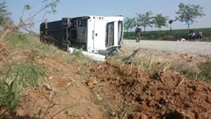 Konya'da Otobüs Devrildi: 20 Yaralı