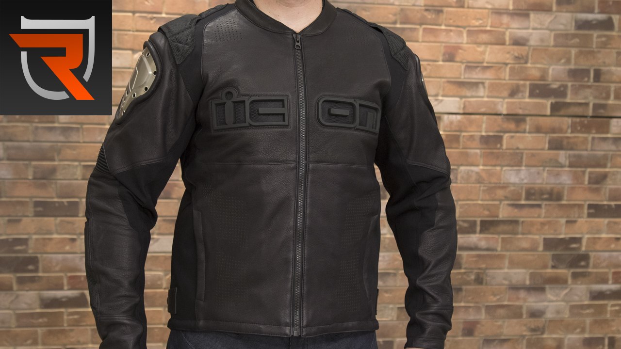 ICON TiMax Leather Motorcycle Jacket Product Sp...