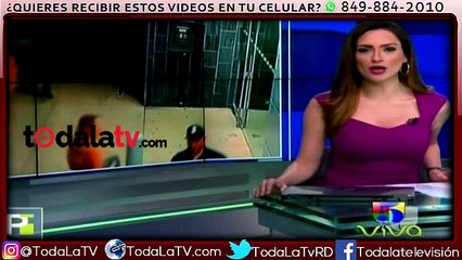 brutal puñetazo recibe una guardia de seguridad en pleno rostro-Primer Impacto-Video
