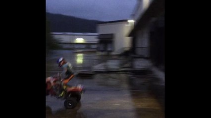 ATV Crash off wet loading dock