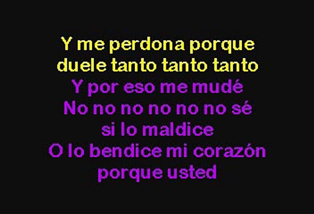 Celia Cruz - Usted Abusó (Karaoke con voz guia)