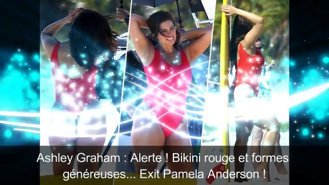 Ashley Graham Alerte ! Bikini rouge et formes généreuses... Exit Pamela Anderson !