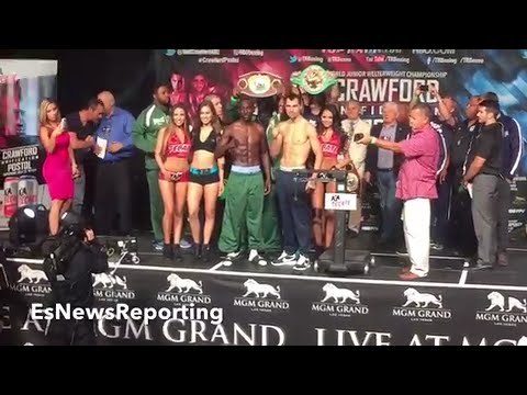 CRAWFORD VS POSTOL INTENSE LONG FACE OFF; CRAWFORD SAYS DON'T BLINK - EsNews Boxing