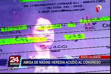 Rocío Calderón Vinatea acudió a la Comisión Lava Jato