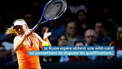 Roland-Garros : Maria Sharapova attend son carton d’invitation