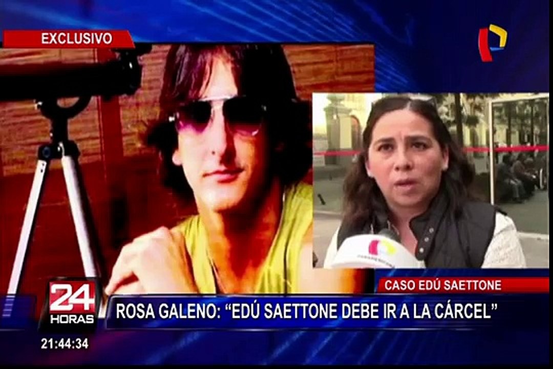 Caso Edu Saettone: Rosa Galeno exige justicia por muerte de su madre