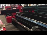 CNC Router  Laser Cutting Machine Working on Fiber Metal