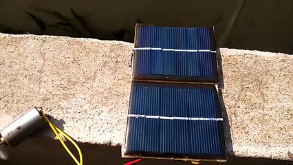 Solar Panel Powered Motor