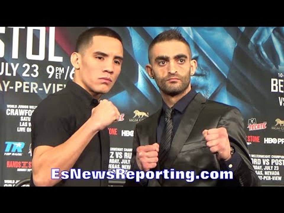 OSCAR VALDEZ VS MATIAS RUEDA FACE OFF - EsNews Boxing