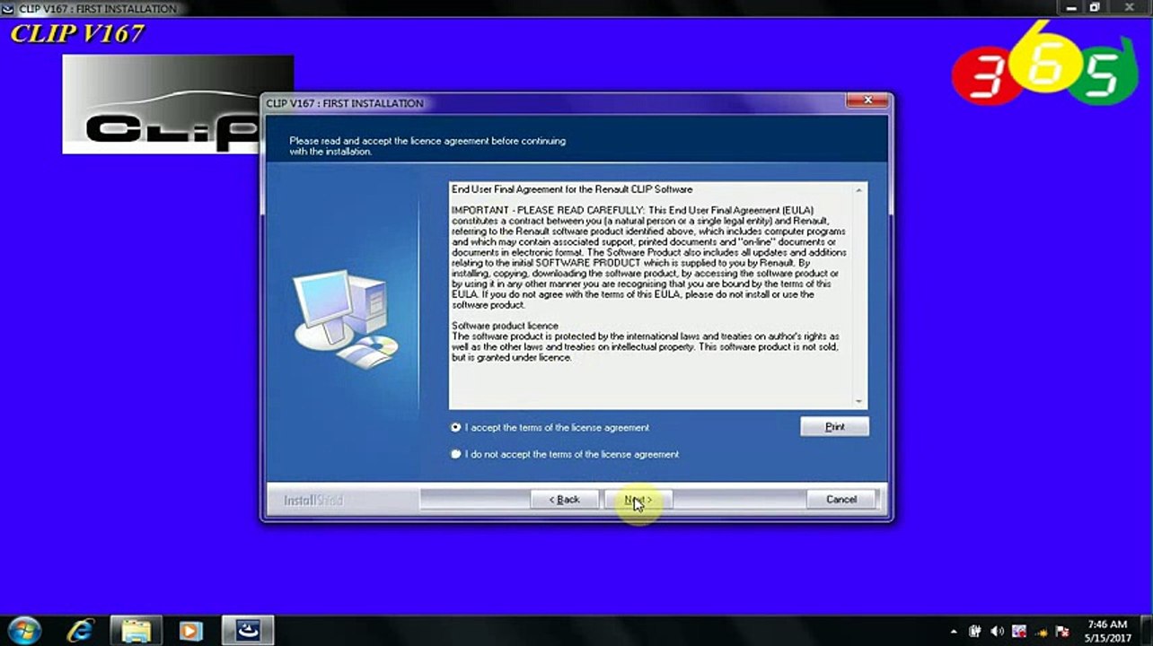 How to Install Renault CAN Clip V167 on Windows 7-OBDII365