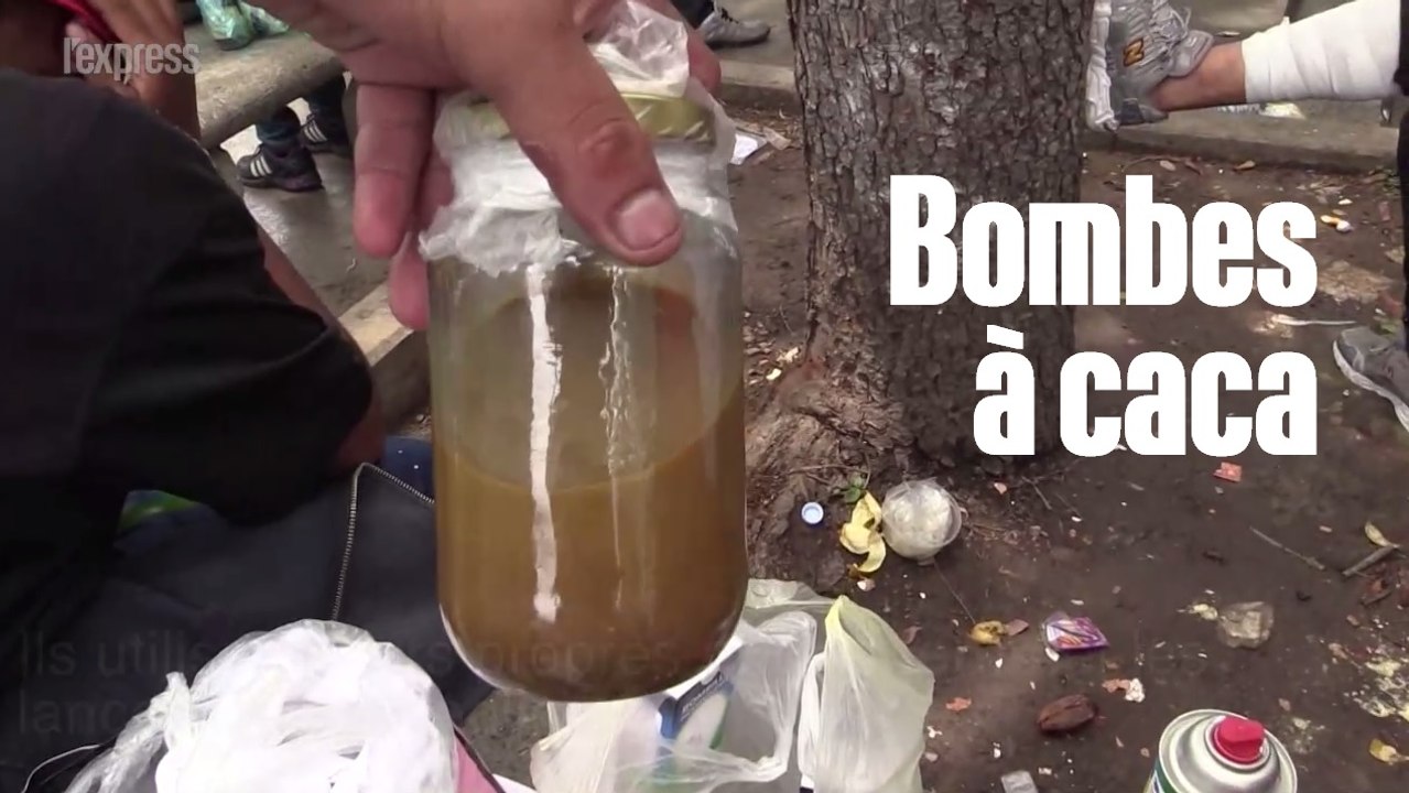 Les "bombes à excréments", nouvelle arme des manifestants au Venezuela