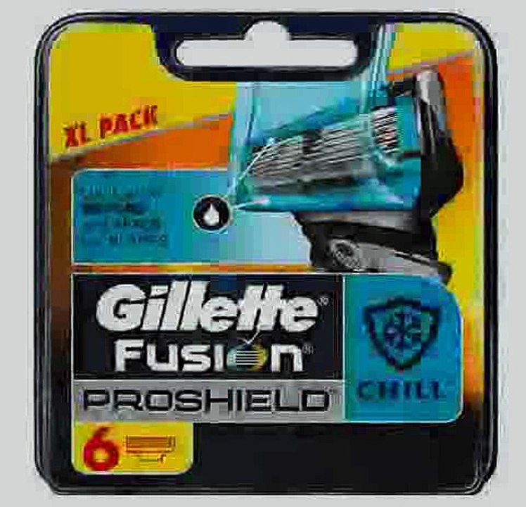 _!- Gillette Fusion Proshield Flexball Chill Men's Razor Blades - Pack of 6 -!_