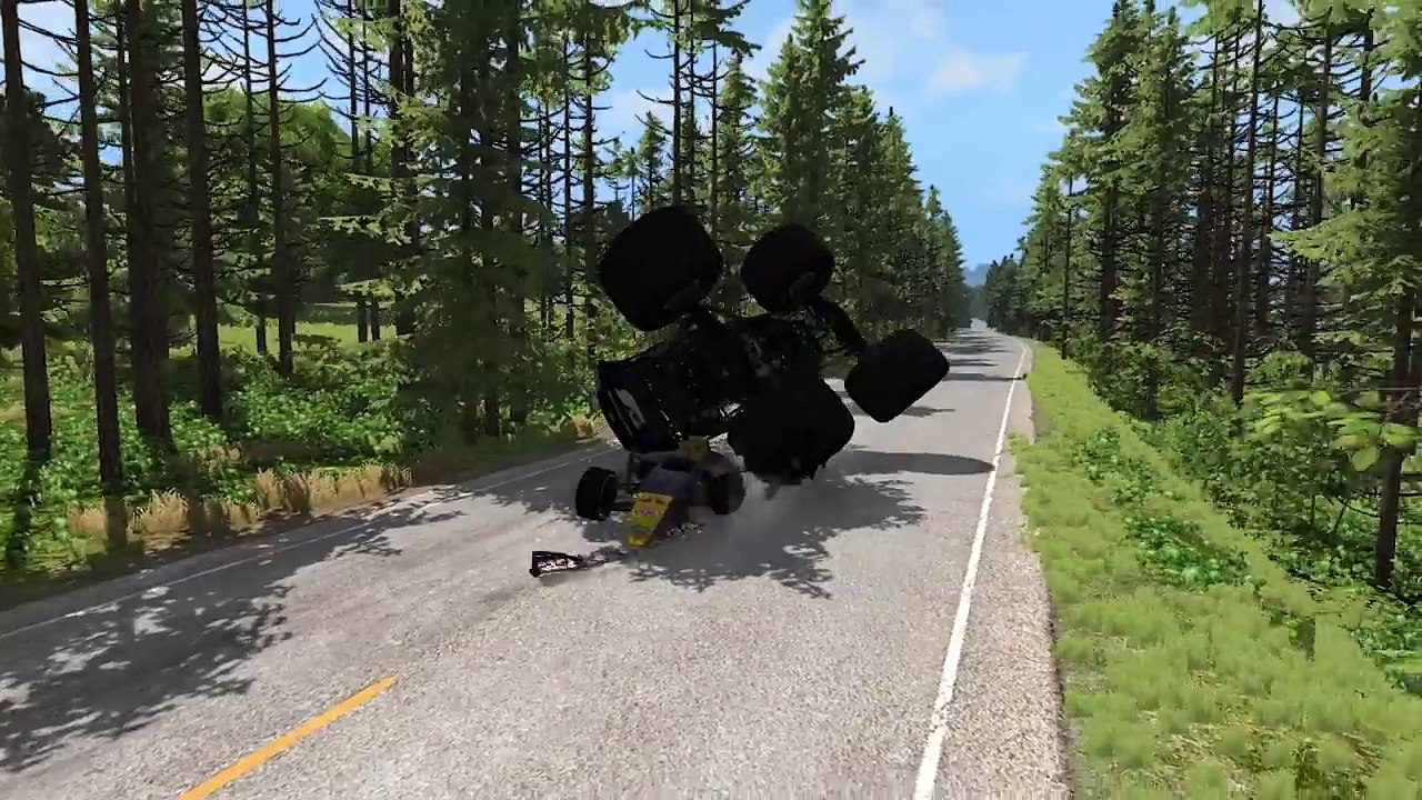 BeamNG drive - Formula 1 (F1) Street car Crashes