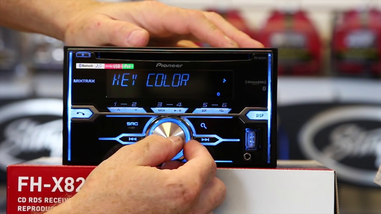 Pioneer's new FH X820BS doudle din CD player with SiriusXM