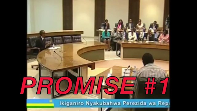 Watch President Kagame promising 5 times to Rwandans & the world
