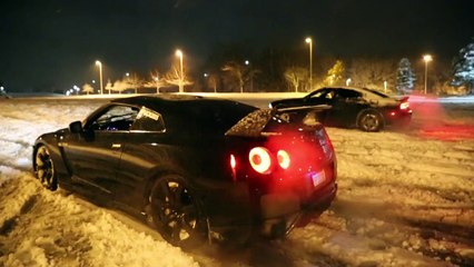 GTR Snow Launch Control Flamethrower!