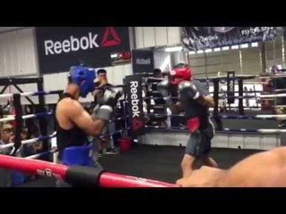 Mikey sparring